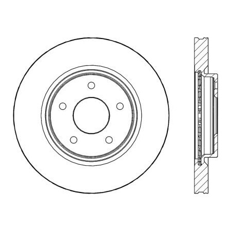 Centric Centric Premium Brake Rotor, Centric Parts 120.42126 120.42126